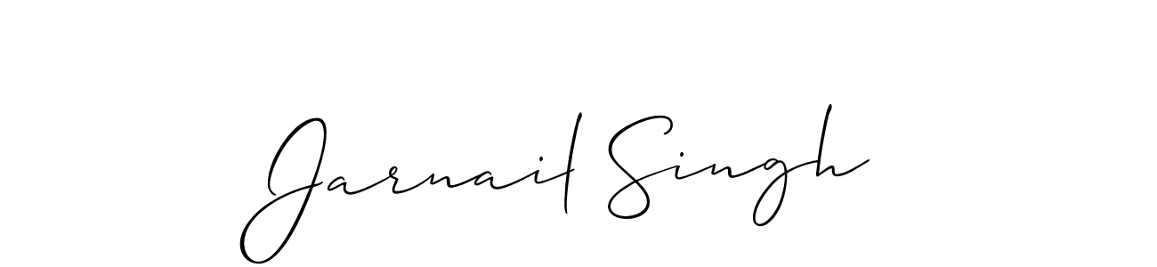 Also You can easily find your signature by using the search form. We will create Jarnail Singh name handwritten signature images for you free of cost using Allison_Script sign style. Jarnail Singh signature style 2 images and pictures png