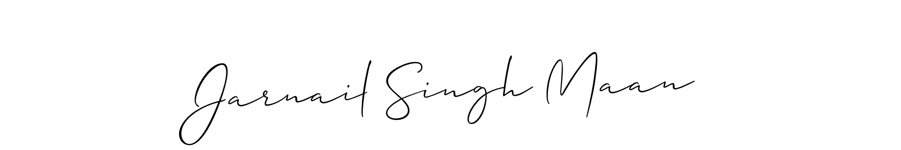 Jarnail Singh Maan stylish signature style. Best Handwritten Sign (Allison_Script) for my name. Handwritten Signature Collection Ideas for my name Jarnail Singh Maan. Jarnail Singh Maan signature style 2 images and pictures png