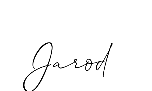 How to make Jarod name signature. Use Allison_Script style for creating short signs online. This is the latest handwritten sign. Jarod signature style 2 images and pictures png