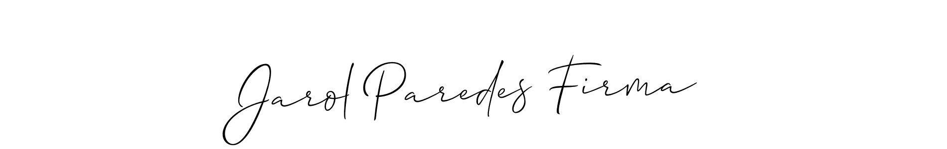 How to Draw Jarol Paredes Firma signature style? Allison_Script is a latest design signature styles for name Jarol Paredes Firma. Jarol Paredes Firma signature style 2 images and pictures png