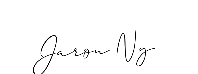Jaron Ng stylish signature style. Best Handwritten Sign (Allison_Script) for my name. Handwritten Signature Collection Ideas for my name Jaron Ng. Jaron Ng signature style 2 images and pictures png