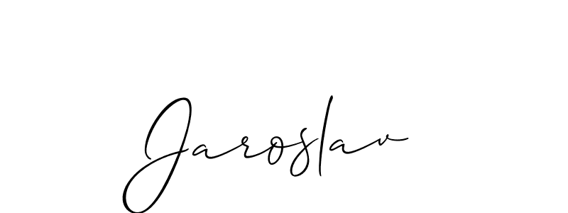 Also we have Jaroslav name is the best signature style. Create professional handwritten signature collection using Allison_Script autograph style. Jaroslav signature style 2 images and pictures png