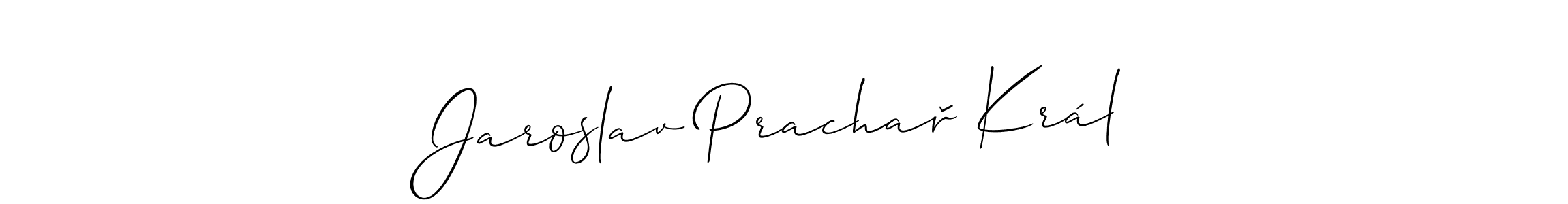 Jaroslav Prachař Král stylish signature style. Best Handwritten Sign (Allison_Script) for my name. Handwritten Signature Collection Ideas for my name Jaroslav Prachař Král. Jaroslav Prachař Král signature style 2 images and pictures png