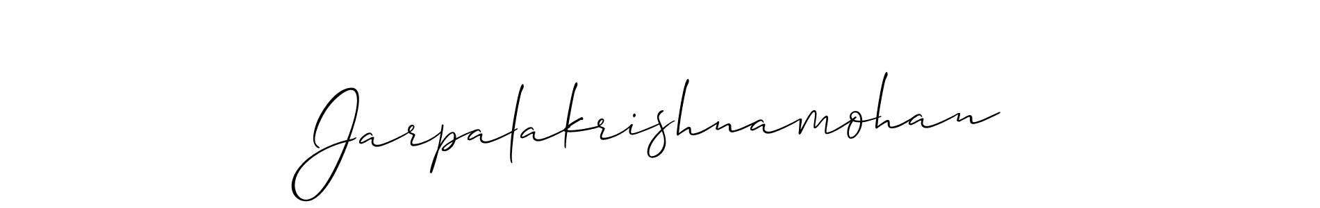 Create a beautiful signature design for name Jarpalakrishnamohan. With this signature (Allison_Script) fonts, you can make a handwritten signature for free. Jarpalakrishnamohan signature style 2 images and pictures png