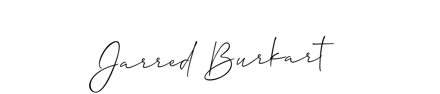 Also You can easily find your signature by using the search form. We will create Jarred Burkart name handwritten signature images for you free of cost using Allison_Script sign style. Jarred Burkart signature style 2 images and pictures png