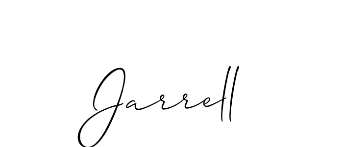 How to make Jarrell name signature. Use Allison_Script style for creating short signs online. This is the latest handwritten sign. Jarrell signature style 2 images and pictures png