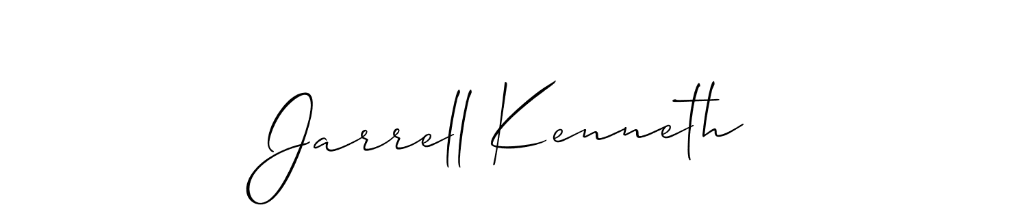 This is the best signature style for the Jarrell Kenneth name. Also you like these signature font (Allison_Script). Mix name signature. Jarrell Kenneth signature style 2 images and pictures png