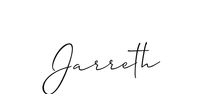 Make a short Jarreth signature style. Manage your documents anywhere anytime using Allison_Script. Create and add eSignatures, submit forms, share and send files easily. Jarreth signature style 2 images and pictures png
