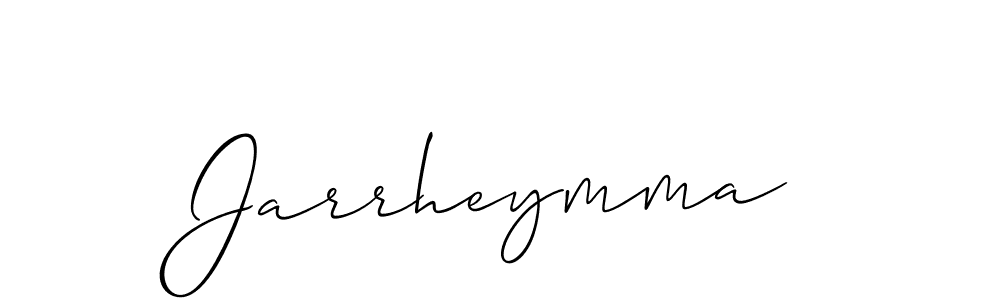 Use a signature maker to create a handwritten signature online. With this signature software, you can design (Allison_Script) your own signature for name Jarrheymma. Jarrheymma signature style 2 images and pictures png