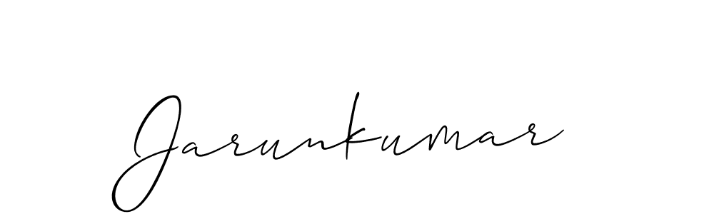 Jarunkumar stylish signature style. Best Handwritten Sign (Allison_Script) for my name. Handwritten Signature Collection Ideas for my name Jarunkumar. Jarunkumar signature style 2 images and pictures png
