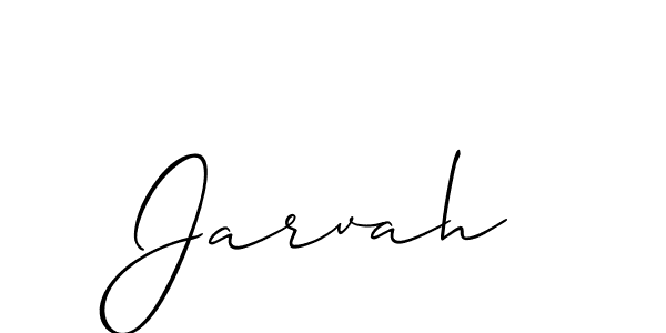 How to make Jarvah signature? Allison_Script is a professional autograph style. Create handwritten signature for Jarvah name. Jarvah signature style 2 images and pictures png