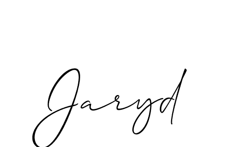 if you are searching for the best signature style for your name Jaryd. so please give up your signature search. here we have designed multiple signature styles  using Allison_Script. Jaryd signature style 2 images and pictures png