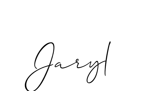 Use a signature maker to create a handwritten signature online. With this signature software, you can design (Allison_Script) your own signature for name Jaryl. Jaryl signature style 2 images and pictures png