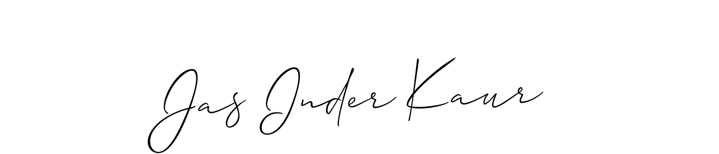 if you are searching for the best signature style for your name Jas Inder Kaur. so please give up your signature search. here we have designed multiple signature styles  using Allison_Script. Jas Inder Kaur signature style 2 images and pictures png