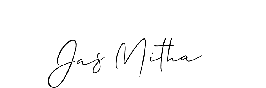 Make a beautiful signature design for name Jas Mitha. With this signature (Allison_Script) style, you can create a handwritten signature for free. Jas Mitha signature style 2 images and pictures png