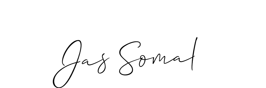 Use a signature maker to create a handwritten signature online. With this signature software, you can design (Allison_Script) your own signature for name Jas Somal. Jas Somal signature style 2 images and pictures png