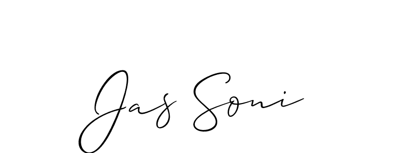 How to make Jas Soni signature? Allison_Script is a professional autograph style. Create handwritten signature for Jas Soni name. Jas Soni signature style 2 images and pictures png