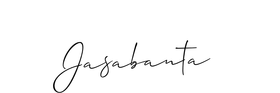 Create a beautiful signature design for name Jasabanta. With this signature (Allison_Script) fonts, you can make a handwritten signature for free. Jasabanta signature style 2 images and pictures png