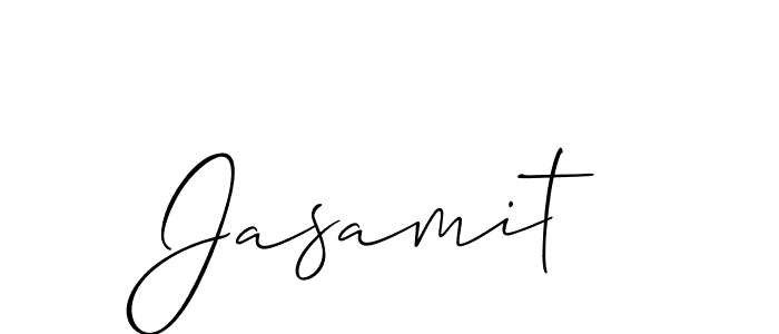 You should practise on your own different ways (Allison_Script) to write your name (Jasamit) in signature. don't let someone else do it for you. Jasamit signature style 2 images and pictures png