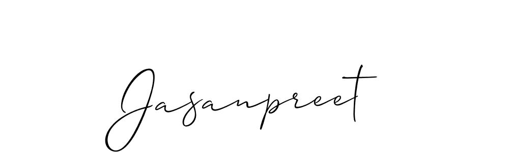 Use a signature maker to create a handwritten signature online. With this signature software, you can design (Allison_Script) your own signature for name Jasanpreet. Jasanpreet signature style 2 images and pictures png
