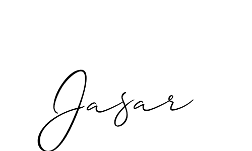 Jasar stylish signature style. Best Handwritten Sign (Allison_Script) for my name. Handwritten Signature Collection Ideas for my name Jasar. Jasar signature style 2 images and pictures png