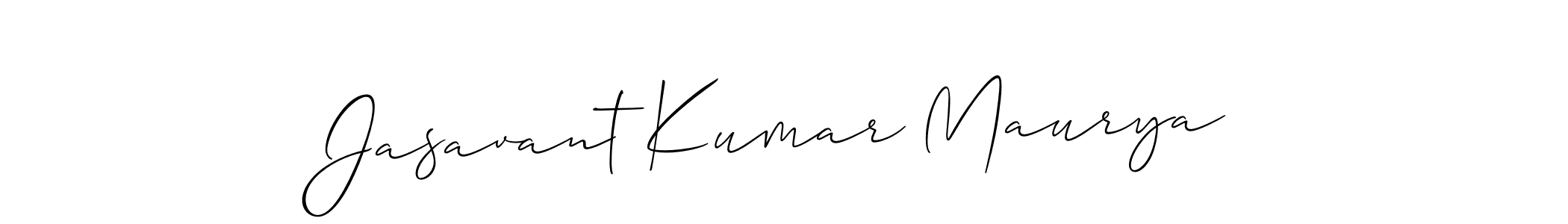 Also You can easily find your signature by using the search form. We will create Jasavant Kumar Maurya name handwritten signature images for you free of cost using Allison_Script sign style. Jasavant Kumar Maurya signature style 2 images and pictures png