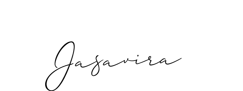 You should practise on your own different ways (Allison_Script) to write your name (Jasavira) in signature. don't let someone else do it for you. Jasavira signature style 2 images and pictures png