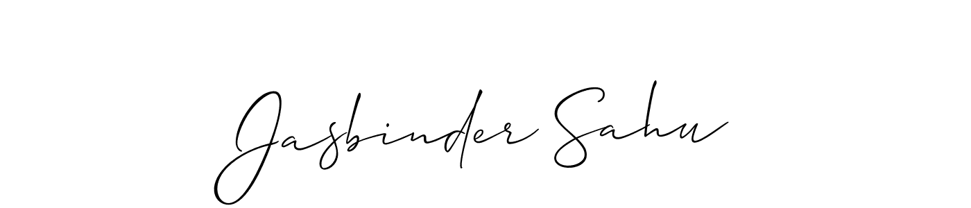Use a signature maker to create a handwritten signature online. With this signature software, you can design (Allison_Script) your own signature for name Jasbinder Sahu. Jasbinder Sahu signature style 2 images and pictures png