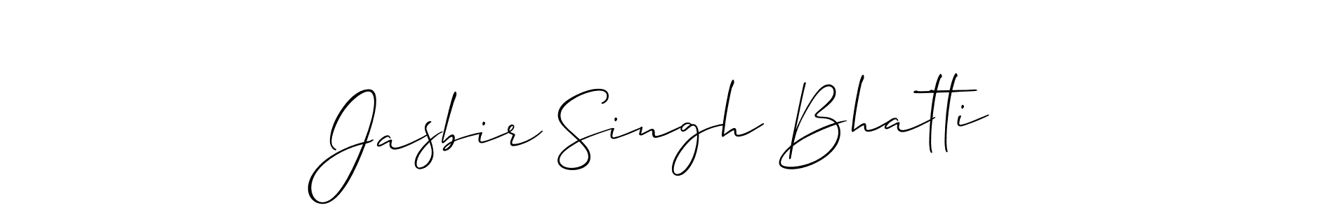 Use a signature maker to create a handwritten signature online. With this signature software, you can design (Allison_Script) your own signature for name Jasbir Singh Bhatti. Jasbir Singh Bhatti signature style 2 images and pictures png