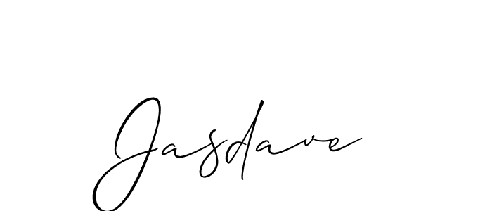 Use a signature maker to create a handwritten signature online. With this signature software, you can design (Allison_Script) your own signature for name Jasdave. Jasdave signature style 2 images and pictures png