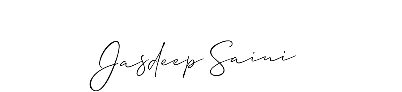 Design your own signature with our free online signature maker. With this signature software, you can create a handwritten (Allison_Script) signature for name Jasdeep Saini. Jasdeep Saini signature style 2 images and pictures png