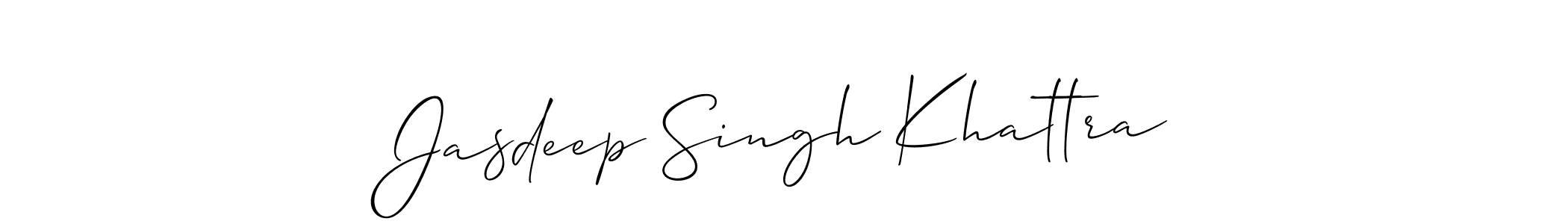 Make a short Jasdeep Singh Khattra signature style. Manage your documents anywhere anytime using Allison_Script. Create and add eSignatures, submit forms, share and send files easily. Jasdeep Singh Khattra signature style 2 images and pictures png