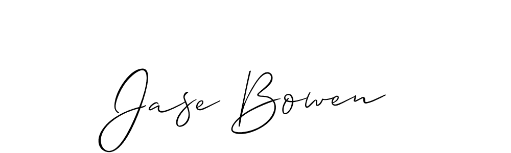 Create a beautiful signature design for name Jase Bowen. With this signature (Allison_Script) fonts, you can make a handwritten signature for free. Jase Bowen signature style 2 images and pictures png