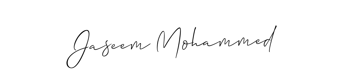 Jaseem Mohammed stylish signature style. Best Handwritten Sign (Allison_Script) for my name. Handwritten Signature Collection Ideas for my name Jaseem Mohammed. Jaseem Mohammed signature style 2 images and pictures png