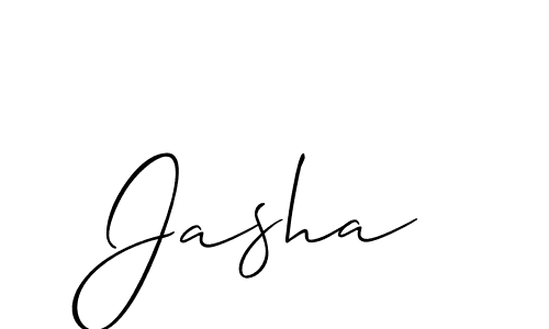 Best and Professional Signature Style for Jasha. Allison_Script Best Signature Style Collection. Jasha signature style 2 images and pictures png