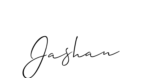 The best way (Allison_Script) to make a short signature is to pick only two or three words in your name. The name Jashan include a total of six letters. For converting this name. Jashan signature style 2 images and pictures png