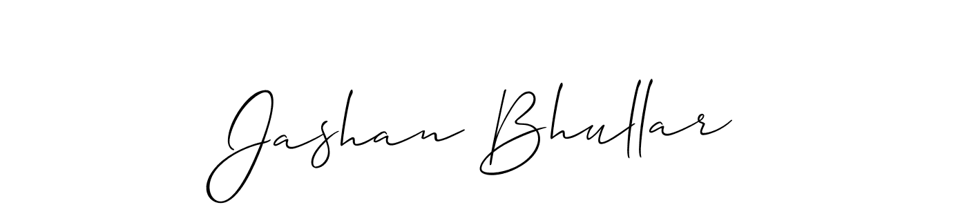 Jashan Bhullar stylish signature style. Best Handwritten Sign (Allison_Script) for my name. Handwritten Signature Collection Ideas for my name Jashan Bhullar. Jashan Bhullar signature style 2 images and pictures png