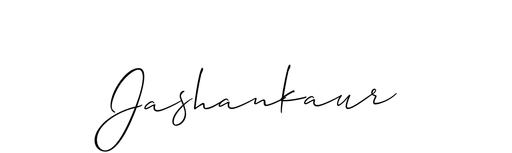 Make a beautiful signature design for name Jashankaur. With this signature (Allison_Script) style, you can create a handwritten signature for free. Jashankaur signature style 2 images and pictures png