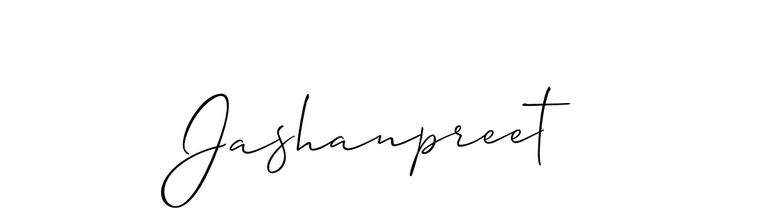 Create a beautiful signature design for name Jashanpreet. With this signature (Allison_Script) fonts, you can make a handwritten signature for free. Jashanpreet signature style 2 images and pictures png