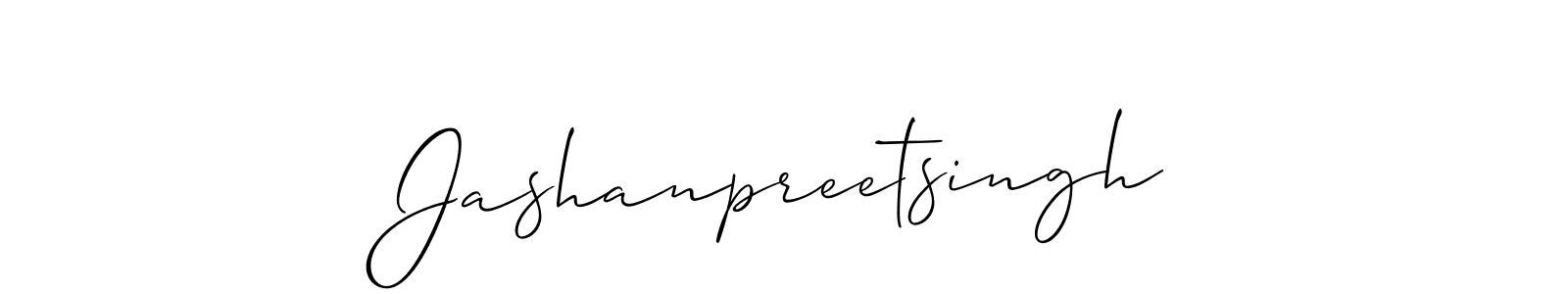How to make Jashanpreetsingh name signature. Use Allison_Script style for creating short signs online. This is the latest handwritten sign. Jashanpreetsingh signature style 2 images and pictures png