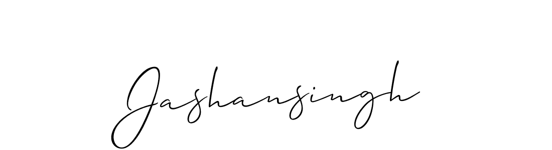 Make a beautiful signature design for name Jashansingh. With this signature (Allison_Script) style, you can create a handwritten signature for free. Jashansingh signature style 2 images and pictures png