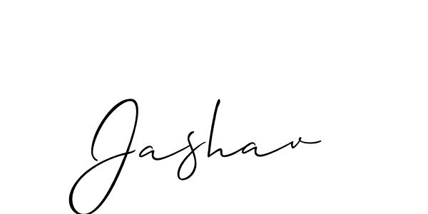 How to make Jashav name signature. Use Allison_Script style for creating short signs online. This is the latest handwritten sign. Jashav signature style 2 images and pictures png