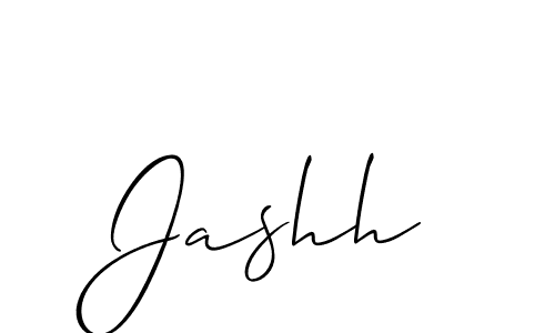 Design your own signature with our free online signature maker. With this signature software, you can create a handwritten (Allison_Script) signature for name Jashh. Jashh signature style 2 images and pictures png