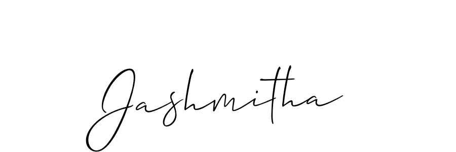 How to make Jashmitha signature? Allison_Script is a professional autograph style. Create handwritten signature for Jashmitha name. Jashmitha signature style 2 images and pictures png