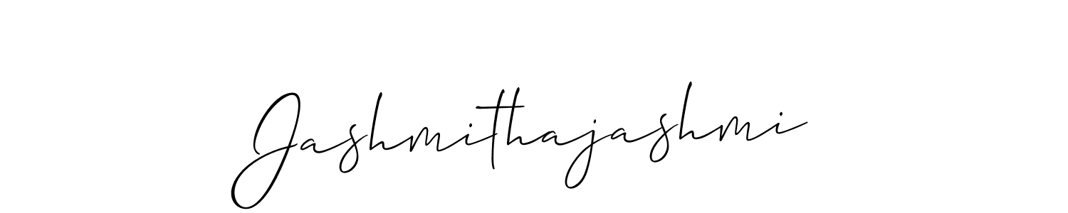 Make a short Jashmithajashmi signature style. Manage your documents anywhere anytime using Allison_Script. Create and add eSignatures, submit forms, share and send files easily. Jashmithajashmi signature style 2 images and pictures png