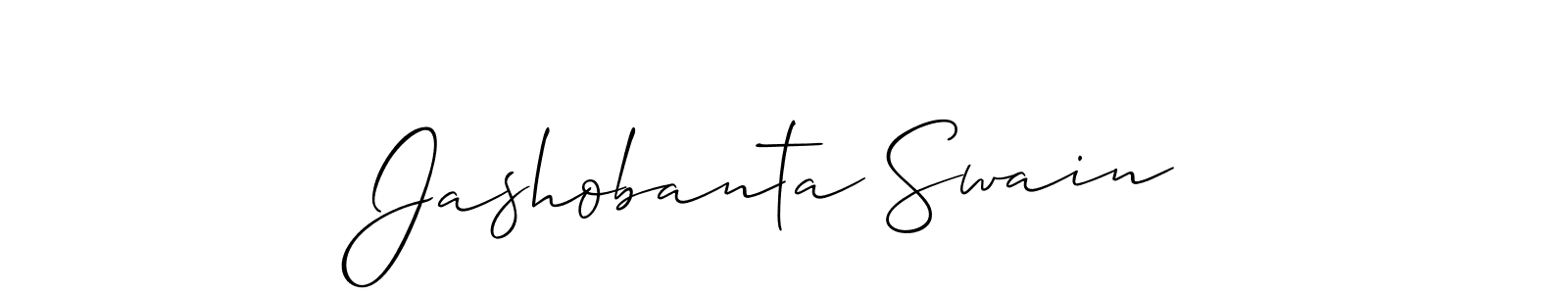 It looks lik you need a new signature style for name Jashobanta Swain. Design unique handwritten (Allison_Script) signature with our free signature maker in just a few clicks. Jashobanta Swain signature style 2 images and pictures png