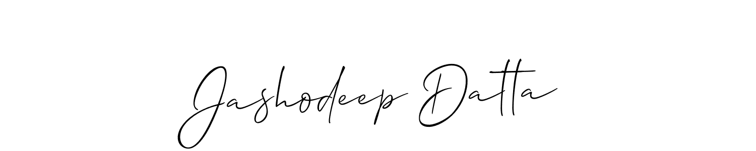 Also we have Jashodeep Datta name is the best signature style. Create professional handwritten signature collection using Allison_Script autograph style. Jashodeep Datta signature style 2 images and pictures png