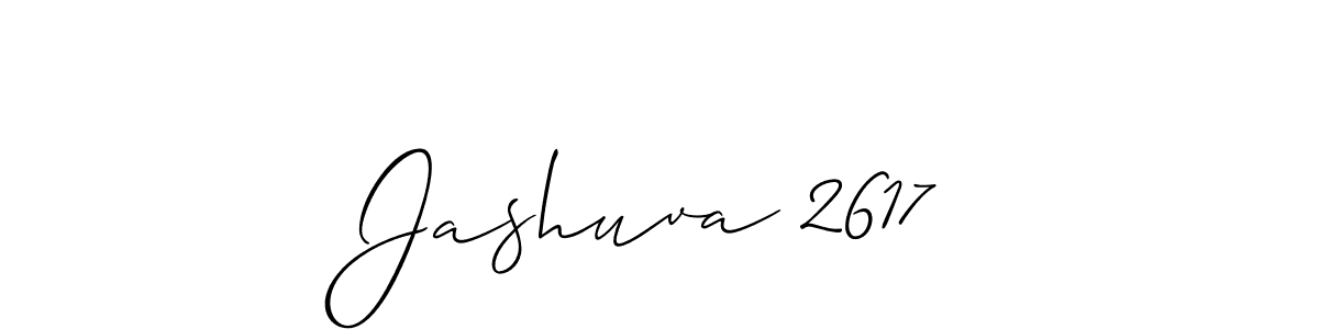 if you are searching for the best signature style for your name Jashuva 2617. so please give up your signature search. here we have designed multiple signature styles  using Allison_Script. Jashuva 2617 signature style 2 images and pictures png