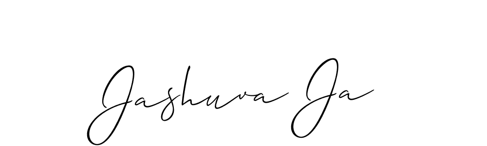 How to make Jashuva Ja signature? Allison_Script is a professional autograph style. Create handwritten signature for Jashuva Ja name. Jashuva Ja signature style 2 images and pictures png