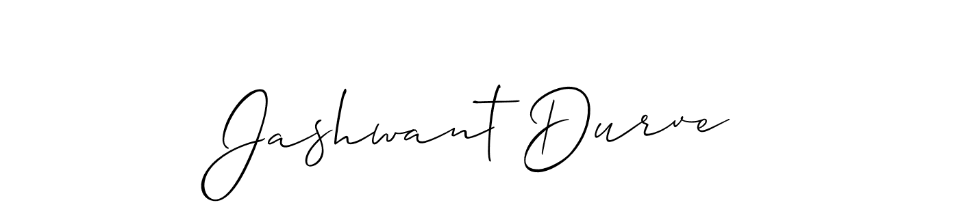 Allison_Script is a professional signature style that is perfect for those who want to add a touch of class to their signature. It is also a great choice for those who want to make their signature more unique. Get Jashwant Durve name to fancy signature for free. Jashwant Durve signature style 2 images and pictures png